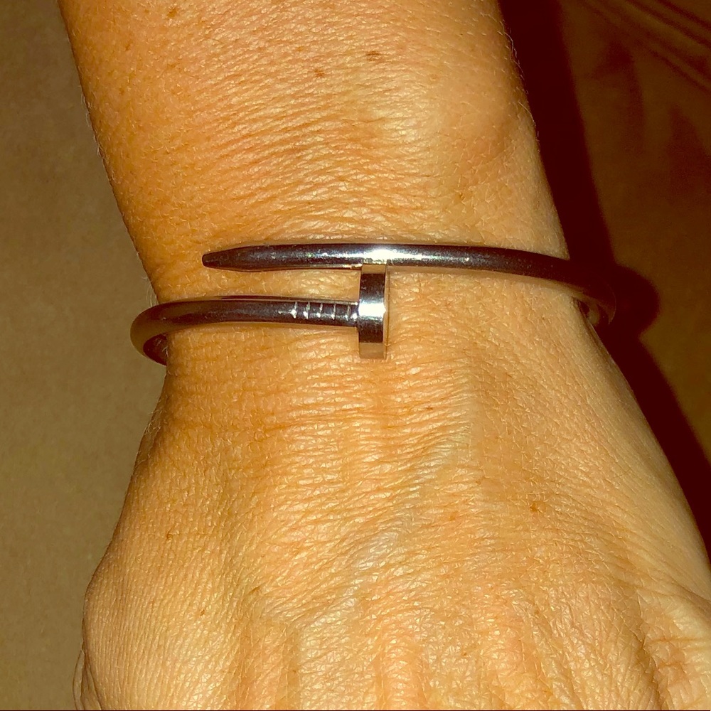 Silver Nail bracelet